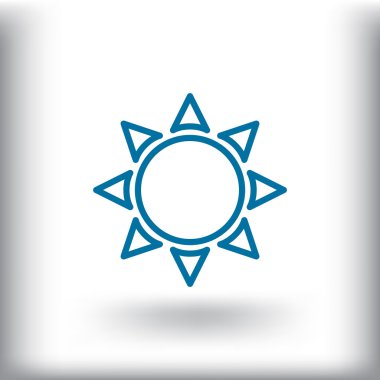 Güneş hava simgesi 