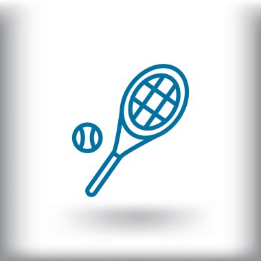 Tenis raketi topu simgesiyle