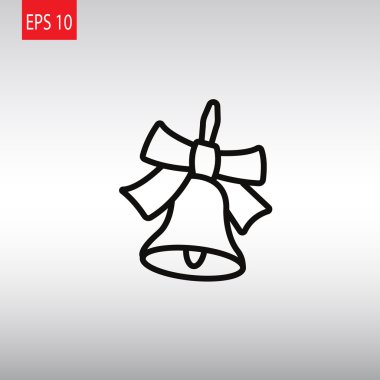 Okul zili illüstrasyon