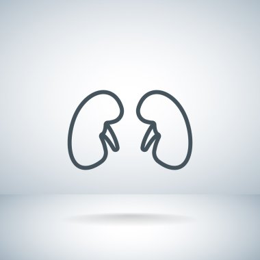 Tıp böbrekler simgesi