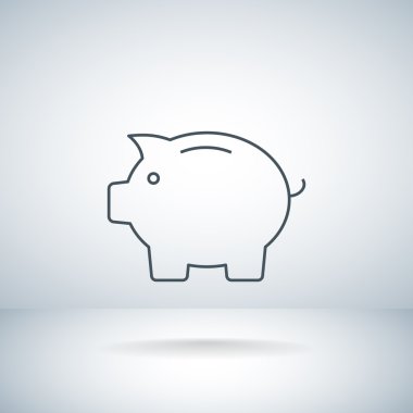 Domuz kumbarası simgesi.