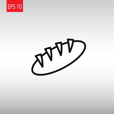 ekmek çizgi film simgesi