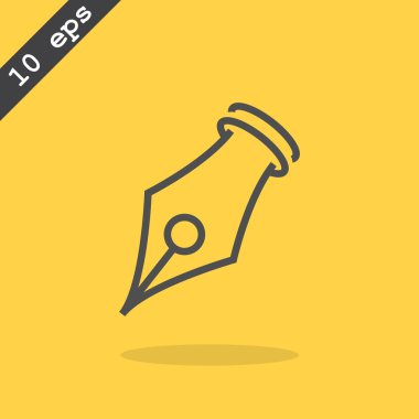  mürekkep kalem ucu simgesi 