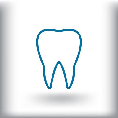 çizgi film diş simgesi