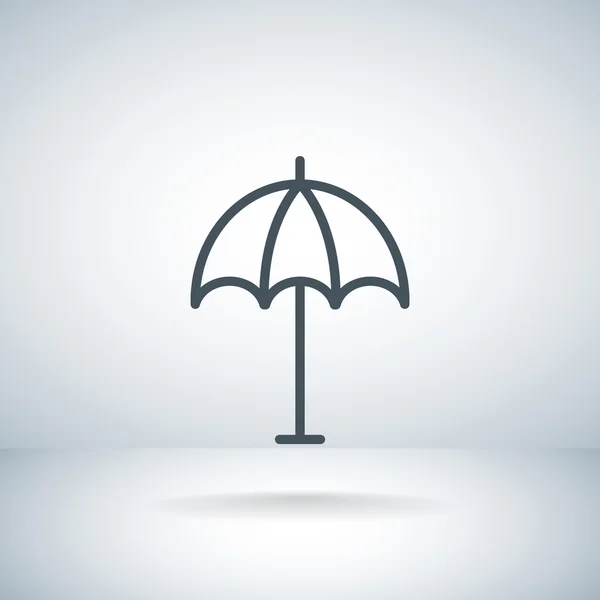 Icona ombrellone da spiaggia — Vettoriale Stock