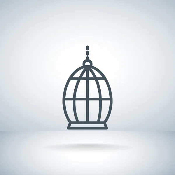 Icône cage oiseau — Image vectorielle