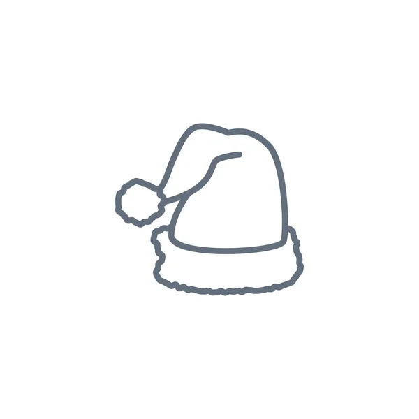 Ícone de chapéu de Santa —  Vetores de Stock