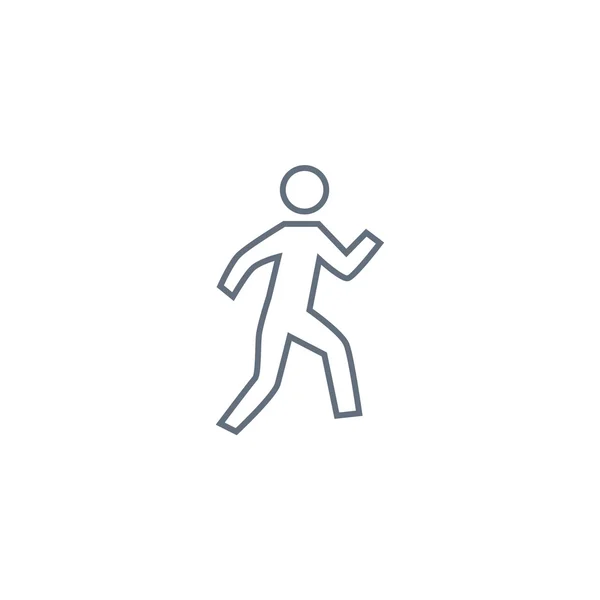 Walk man Icon — Stock Vector
