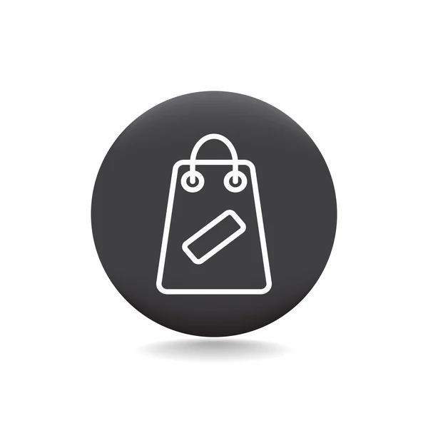 Icono de bolsa de compras — Vector de stock