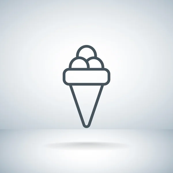 Ice cream icon — Stock Vector