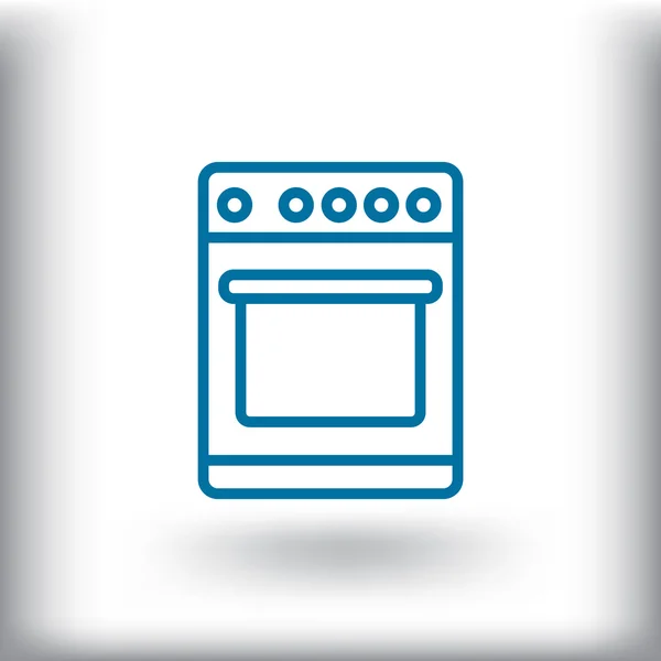 Kitchen stove icon — Stock Vector