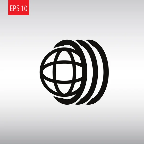 Pneus Logo du monde entier — Image vectorielle