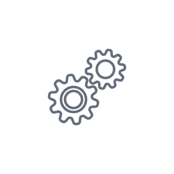 Gear wheels Mechanism icon — Stock Vector