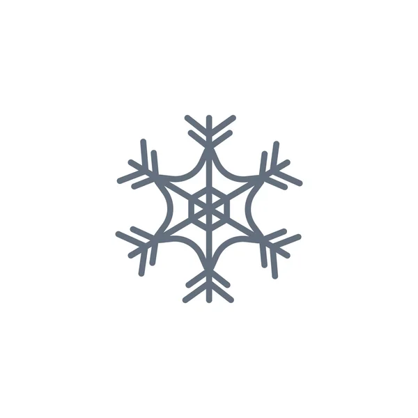 Invierno Copo de nieve icono — Vector de stock