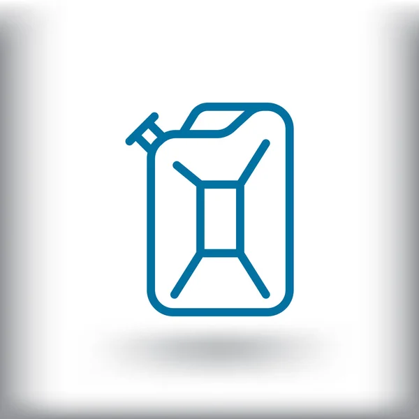 Jerrycan voor benzine-pictogram — Stockvector