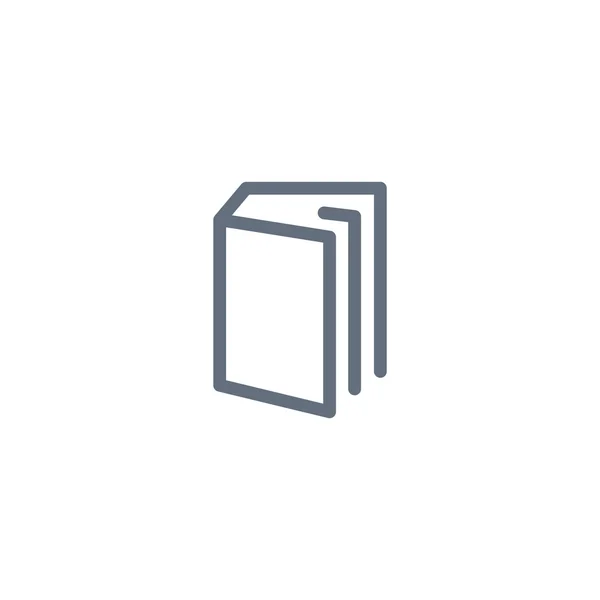 Libro icono web — Vector de stock