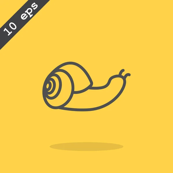 Icône web escargot — Image vectorielle