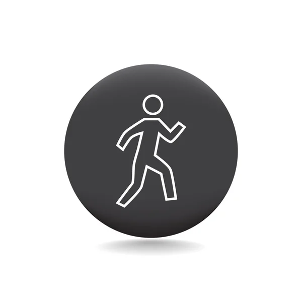 Walk web Icon — Stock Vector