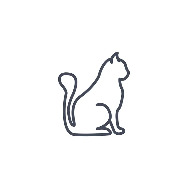 Icono web Cat — Vector de stock