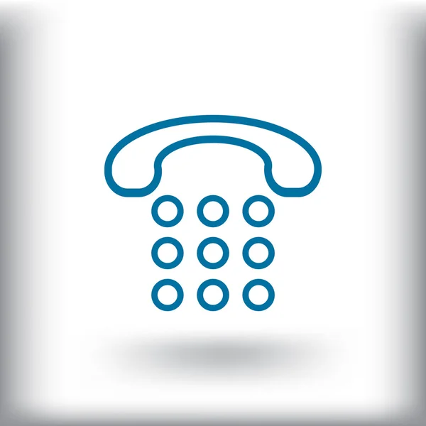 Telefoongesprek pictogram — Stockvector