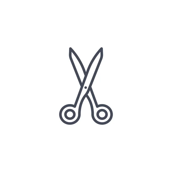 Иконка с ножницами — стоковый вектор
