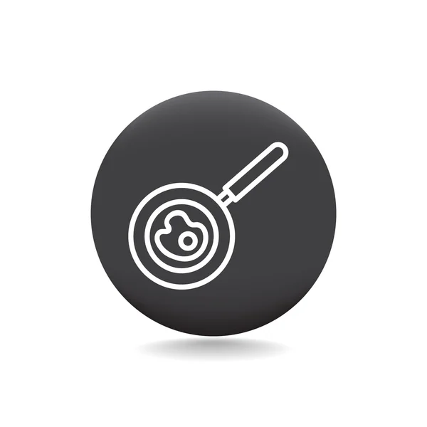 Frying pan icon — Stock Vector