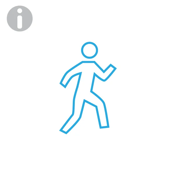Icône Walk man — Image vectorielle