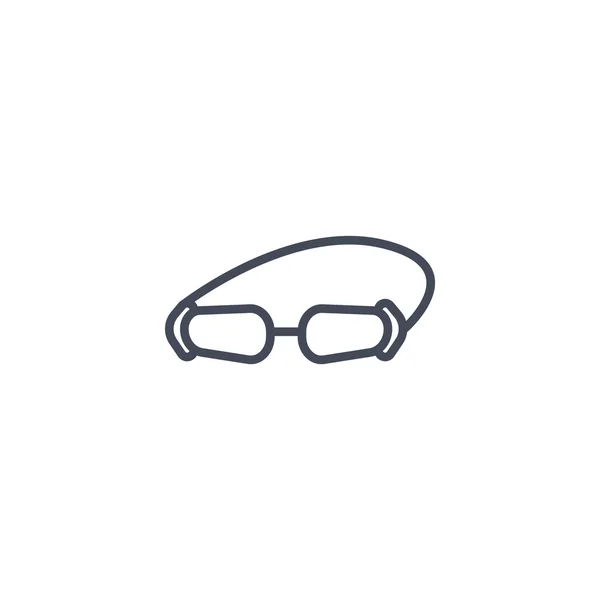 Accessory goggles icon — Stock Vector