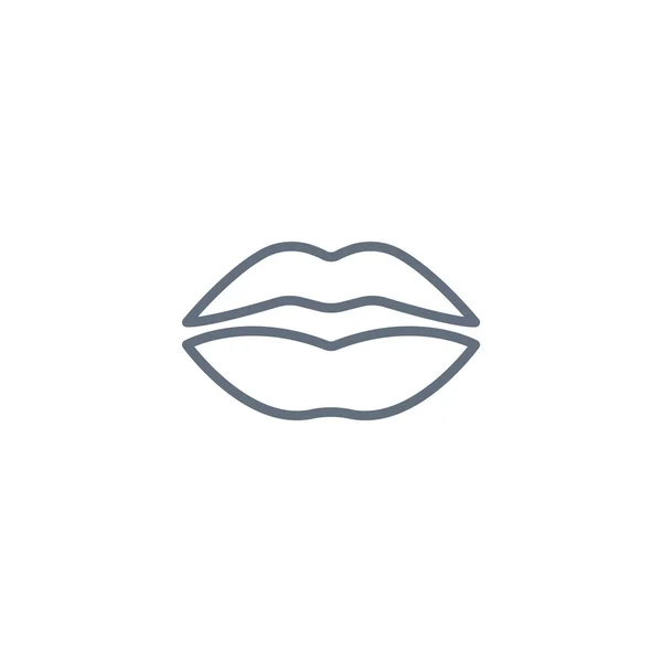 Ícone de lábios humanos — Vetor de Stock