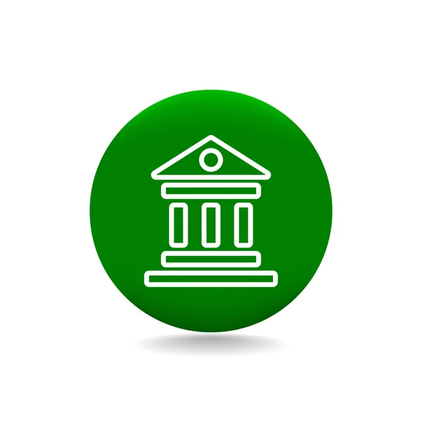 Bank building icon — Stock Vector