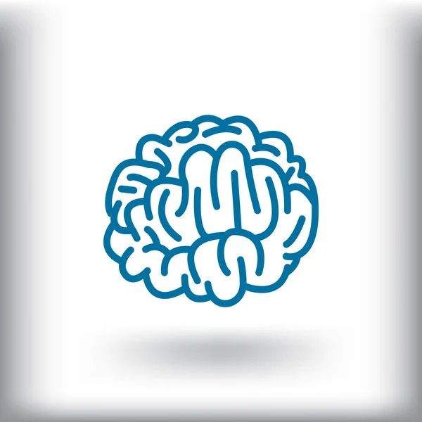 Икона анатомии мозга — стоковый вектор