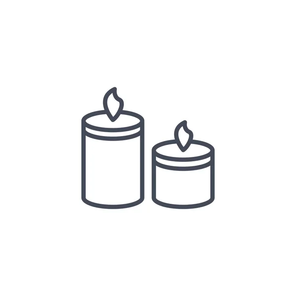 Candlea spindelväv ikonen. — Stock vektor
