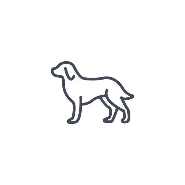 Ícone da web do cão . — Vetor de Stock