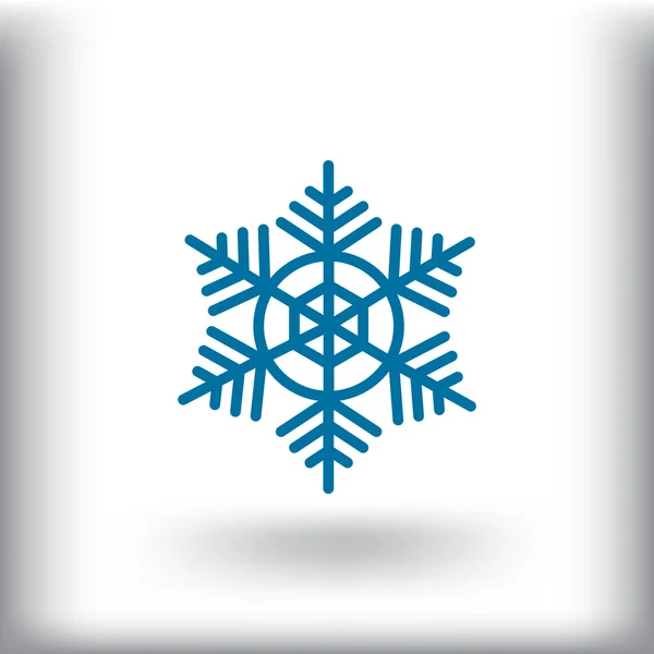 Winter Snowflake pictogram — Stockvector