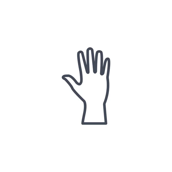 Icono web de mano — Vector de stock