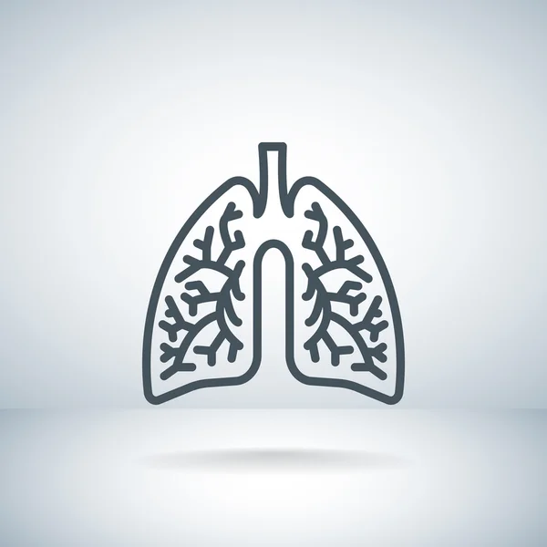 Icono de pulmones humanos — Archivo Imágenes Vectoriales