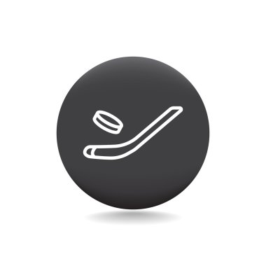 Hokey Sopası ve Puck Simgesi 