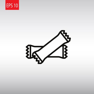 Polietilen mühürlü kapalı torbalar simgesi