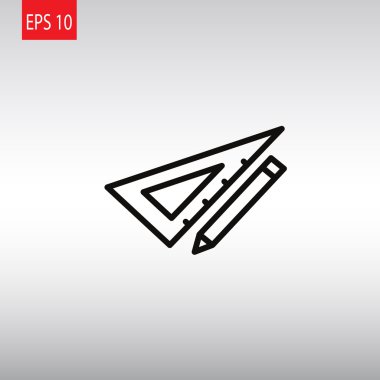 kalem ve cetvel simgesi 