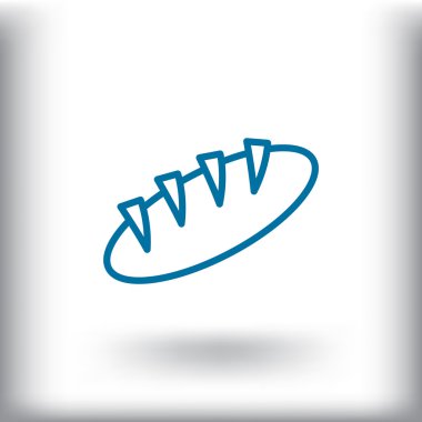 ekmek çizgi film simgesi