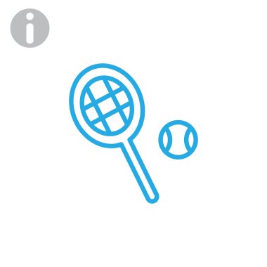 Tenis raketi topu simgesiyle