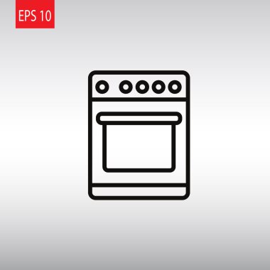 Mutfak sobası simgesi