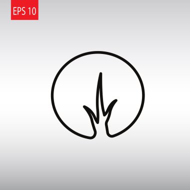 soyut ağaç simgesi