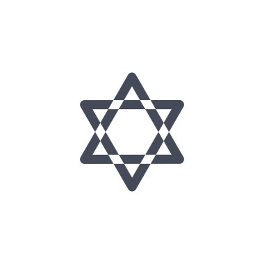 Davut'un yıldızı simge.  