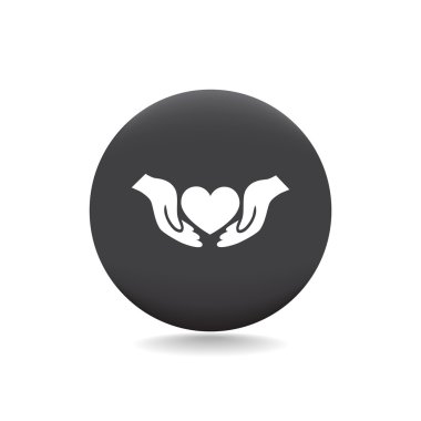 Ellerin simgesinde kalp