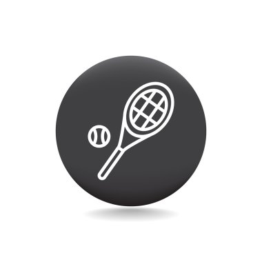 Tenis raketi topu simgesiyle