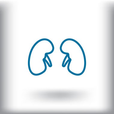 Tıp böbrekler simgesi