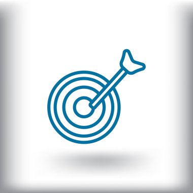 dart tahtası hedef simgesini