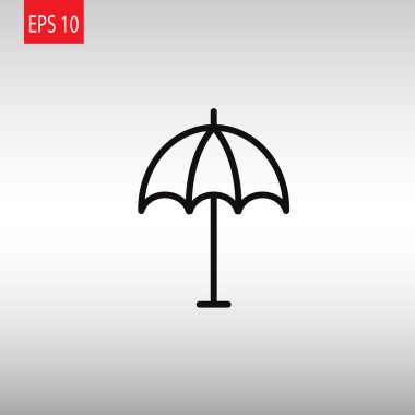 Plaj Şemsiyesi Simgesi