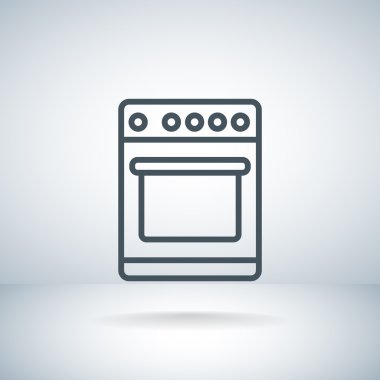 Mutfak sobası simgesi